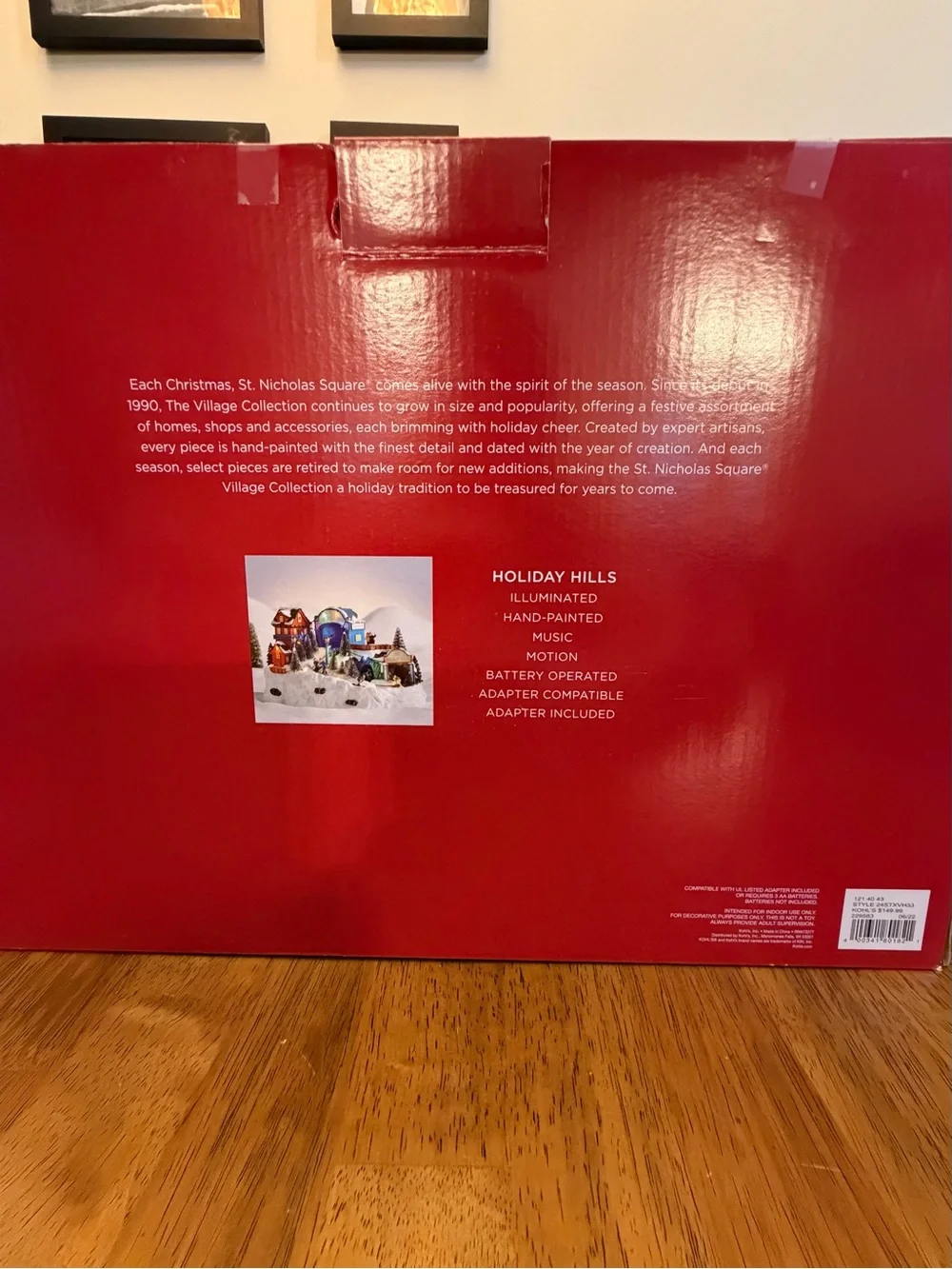 St Nicholas Square Holiday Hills Ski Village Music Motion Lighted 2022